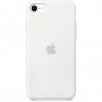 Apple Silikon Case für iPhone SE (2./3. Gen) Weiß
