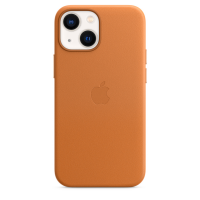 Apple Leder Case für iPhone 13 mini Goldbraun