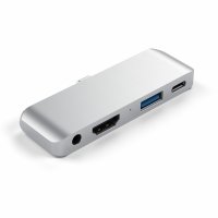 Satechi Aluminum USB-C Mobile Hub 4 in 1 für Apple iPad Pro Silber