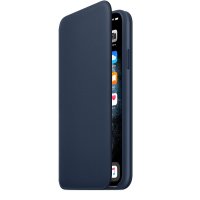 Apple iPhone 11 Pro Max Leder Folio Tiefseeblau