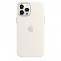 Apple Silikon Case für iPhone 12 Pro Max Weiß