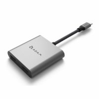 ADAM elements USB-C auf 2x HDMI Adapter, Grau