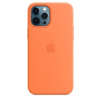 Apple Silikon Case für iPhone 12 Pro Max Kumquat