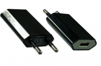 DINIC Ladeadapter mit USB Anschluss Schwarz