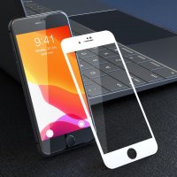 Devia 3D Displayschutzglas für iPhone SE (2./3 Gen.) Weiß