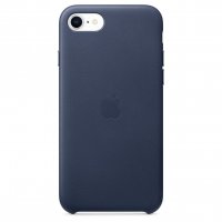 Apple Leder Case für iPhone SE (2. Gen.) Mitternachtsblau