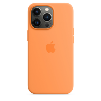 Apple Silikon Case für iPhone 13 Pro Gelborange