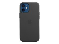 Apple Leder Case für iPhone 12 Schwarz