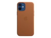 Apple Leder Case für iPhone 12 Sattelbraun