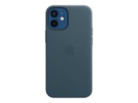 Apple Leder Case für iPhone 12 Baltischblau