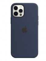 Apple Silikon Case für iPhone 12 / 12 Pro Dunkelmarine
