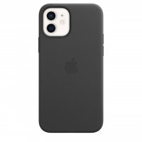 Apple Leder Case für iPhone 12 / 12 Pro Schwarz