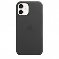 Apple iPhone 12 mini Leder Case Schwarz