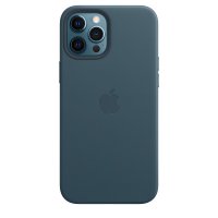 Apple Leder Case für iPhone 12 Pro Max Baltischblau
